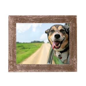 Rustic Farmhouse 24 in. x 36 in. Weathered Gray Reclaimed Picture Frame (1.5 in. Molding)