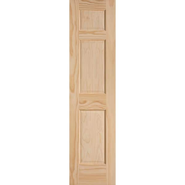 Masonite 18 in. x 80 in. 6 Panel Smooth Solid Core Unfinished Pine Interior Door Slab
