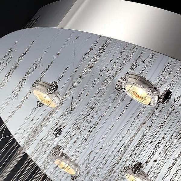 WDETR 13-Light Clear Luxurious Dimmable Branched Chandelier