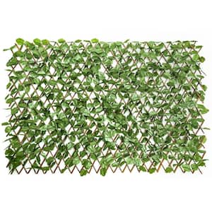 11 in. H Plastic Artificial Privacy Garden Fence Screen Expandable to 31 in.