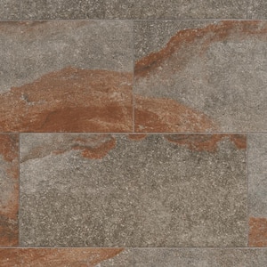 Dominion Iron Gray 11.81 in. x 23.62 in. Matte Limestone Look Porcelain Floor and Wall Tile (11.62 sq. ft./Case)