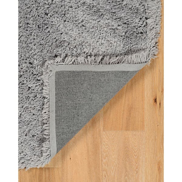 5 ft. x 7 ft. Gray Modern Shag Modern Tufted Solid Color Polyester Rectangle Indoor Area Rug