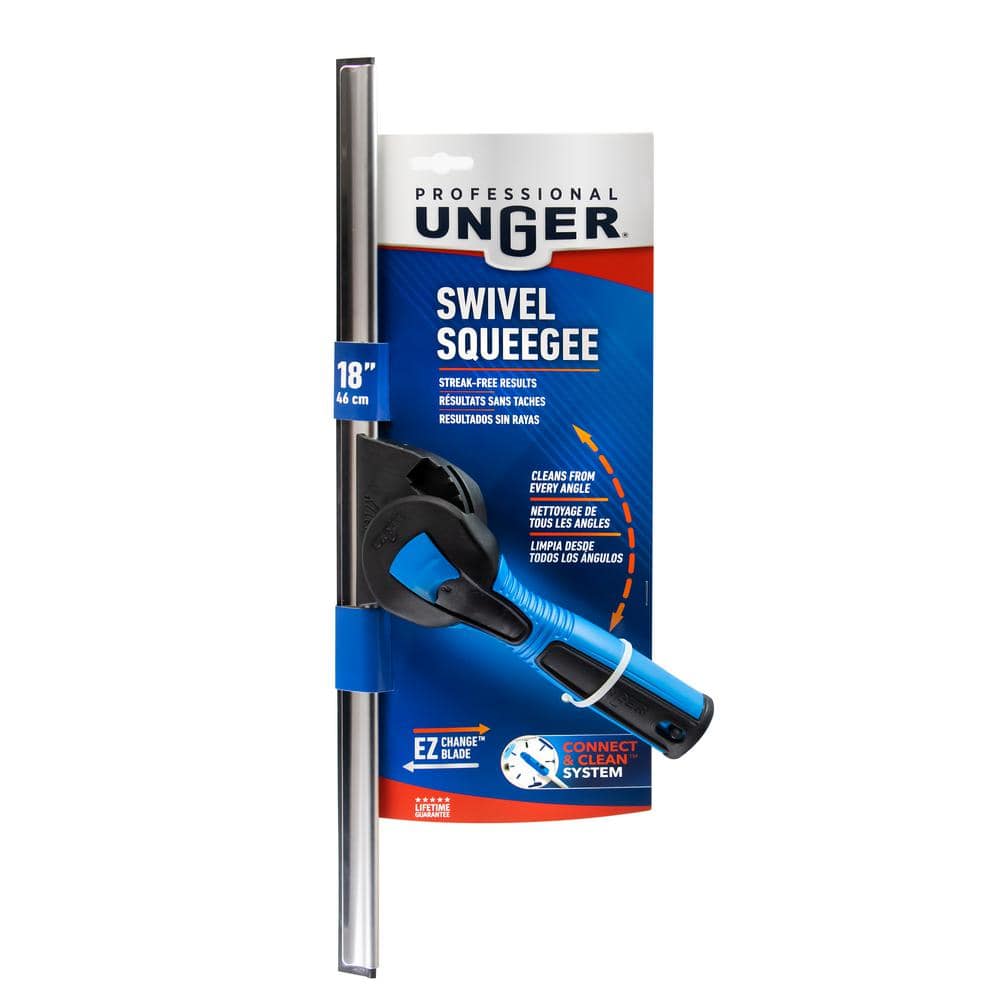 18-Inch Swivel Window Squeegee with Poly Blade
