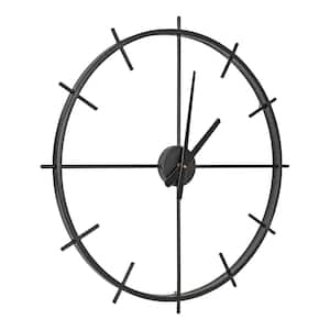 Isaac Black Modern Wall Clock