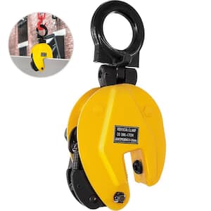 1T Plate Clamp 2200 lbs. Plate Lifting Clamp Jaw Opening 0.6 in. Vertical Plate Clamp for Lifting and Transporting