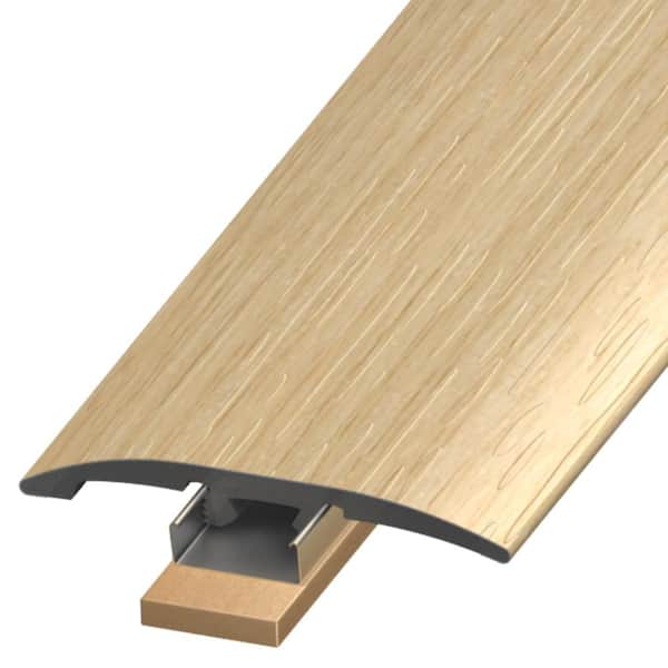 Harmony Haus Luxe Linen 0.25 in. T x 2 in. W x 94 in. L Woodlook Vinyl Plank 3n1 Trim