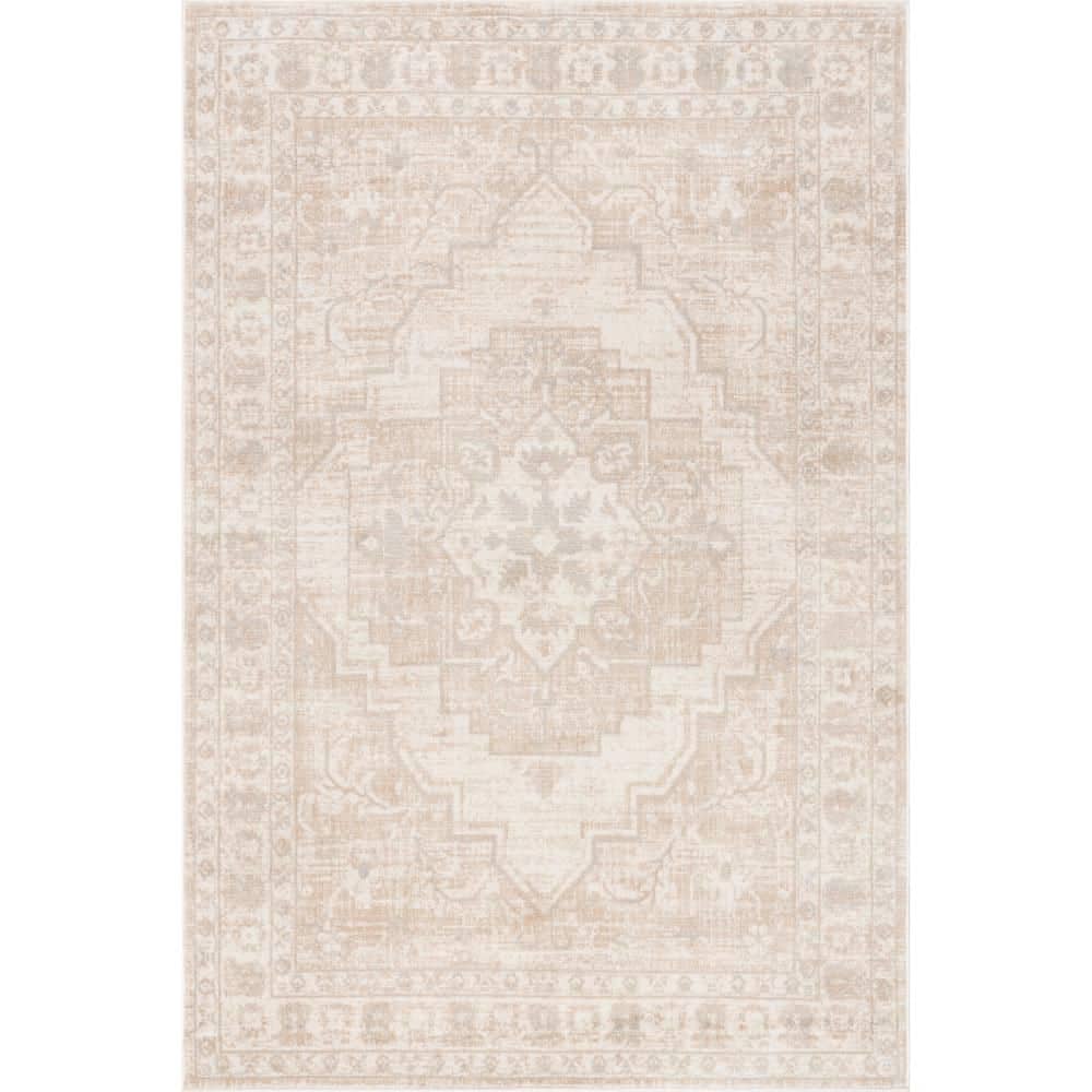 Elisabeth Medallion Beige 7.6 ft. x 9.6 ft. Indoor Area Rug price history on PriceWatchPro