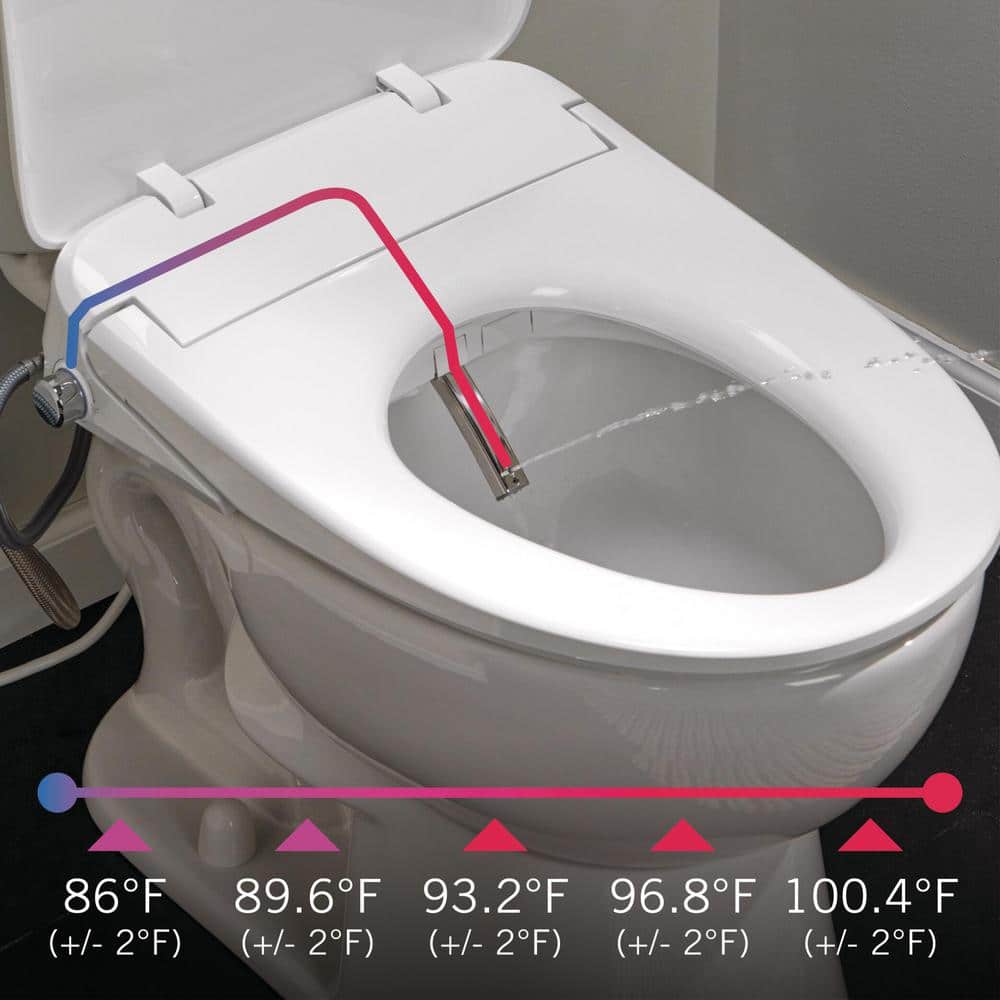 Refresh Ultimate White Elongated Electric Bidet Toilet Seat