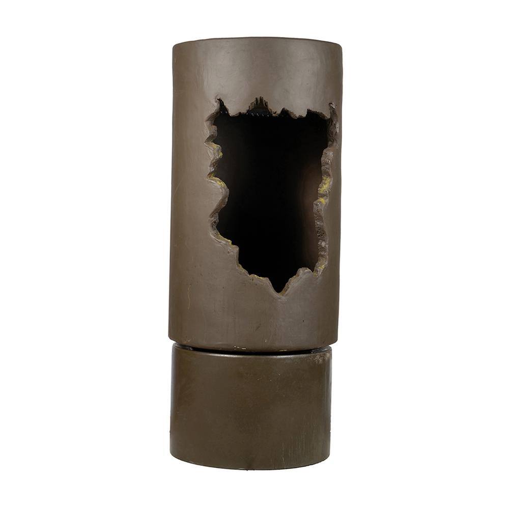 56.5 in. Large Outdoor Brown Cement Urn Fountain with Light, Available Flowers DIY price history on PriceWatchPro