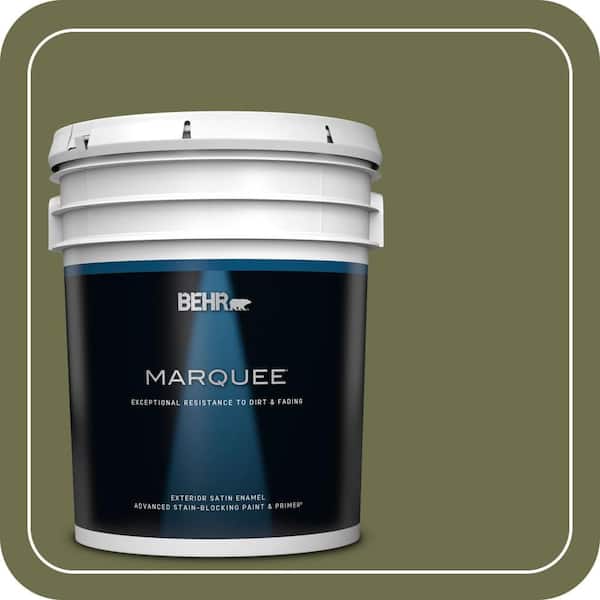 BEHR MARQUEE 5 gal. #S370-7 Outdoor Oasis Satin Enamel Exterior Paint & Primer