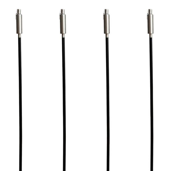 PATIO ESSENTIALS 60 in. Stainless Cylinder Torch (4Pack) 31084BK The Home Depot