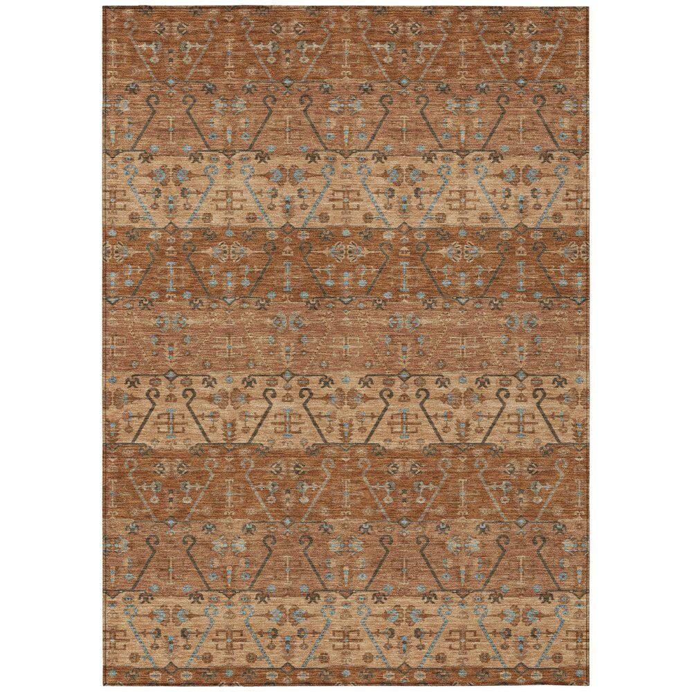 Chantille Machine Washable Indoor/Outdoor Abstract ACN2858 Paprika 5 ft. x 7 ft. 6 in. Area Rug price history on PriceWatchPro