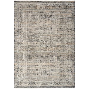 Nyle Ivory Slate 5 ft. x 8 ft. All-Over Design Transitional Area Rug