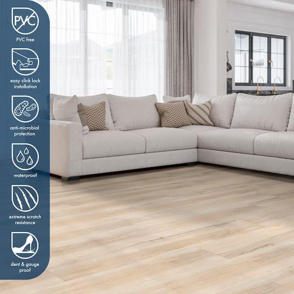 Lovington Oak 9.4 in. W x 48 in. L Waterproof Hybrid Resilient Flooring (18.8 sqft/case)