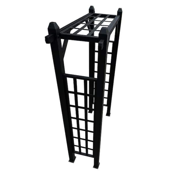 Oakland Living Black Modern Aluminum Garden Arbor Arch GA-5500-BK