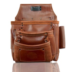10-Pocket Framers Professional Tool Pouch with Ambassador Series Top Grain Leather