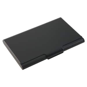 Mallory Matte Black Stainless Steel Business Card Holder