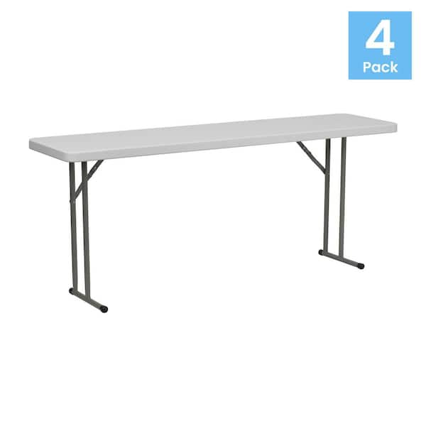 white fold down table