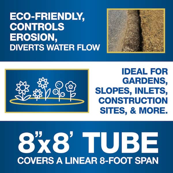 Straw Wattle 8 in. x 8 ft. Pallet (16-Units)