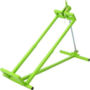 800 lbs. Capacity Green Lawn Mower Lift for Riding Tractors, 45° Tilt Adjustable Lawn Tractor Lifter