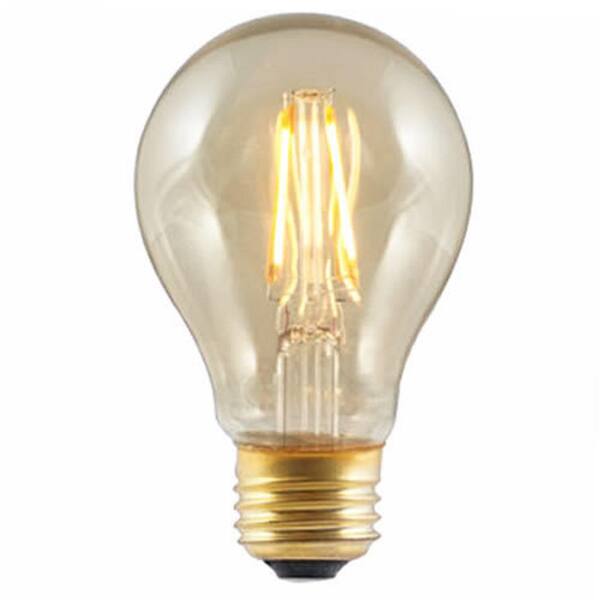 HALCO LIGHTING TECHNOLOGIES 40-Watt Equivalent 4-Watt A19 Dimmable LED Antique Edison Amber Vintage Style Light Bulb 81129