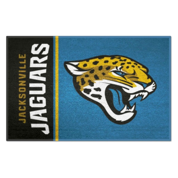 FANMATS NFL - Jacksonville Jaguars Black Uniform Inspired 2 ft. x 3 ft. Area Rug