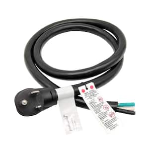 6 ft. 6/3 6-Gauge 50 Amp 250-Volt NEMA 6-50 Power Cord for Welder/EV Charger (6-50P to 3-Wires), Black