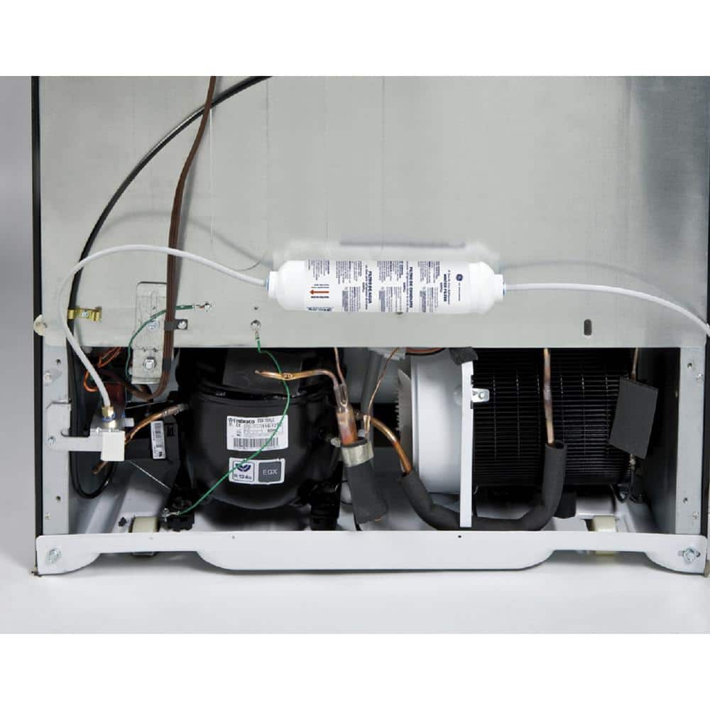 GE 5-Year In-Line Refrigerator Water Filter with Brass Fittings
