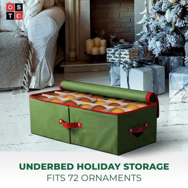 Sterilite Adjustable Christmas Ornament Storage Case