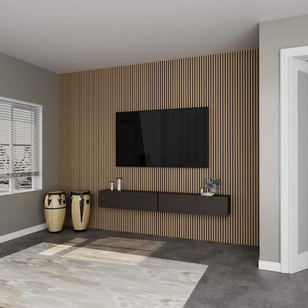 ARK DESIGN 94.5 in. x 23.75 in. x 0.875 in. Walnut Style Square