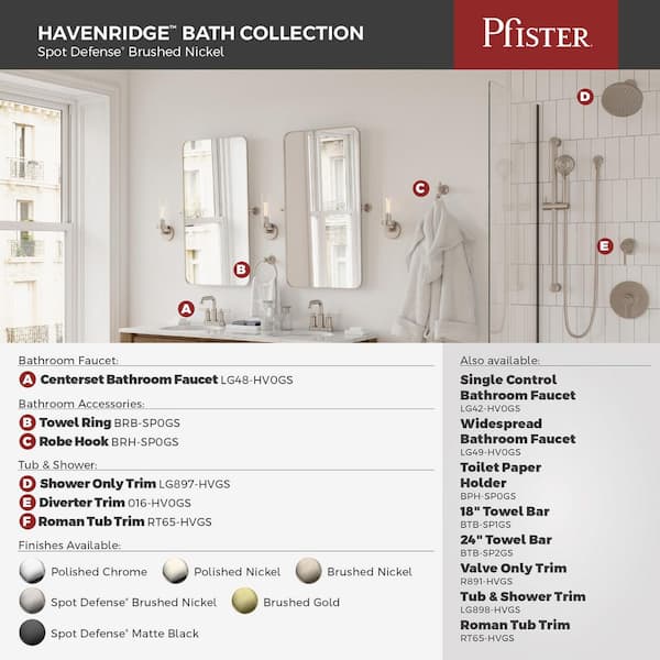 Pfister Havenridge 8 in. Widespread 2-Handle Bathroom Sink Faucet