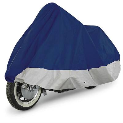 Premium Water Repellent Polyester 111 in. x 46 in. x 44 in. Double Extra-Large Motorcycle Cover