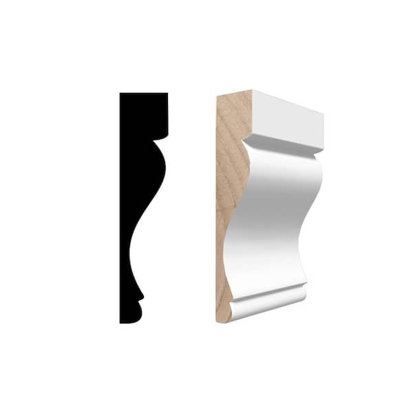 RMC 326 13/16 in. D x 3 1/2 in. W x 102in. L Primed Finger-Joined Pine Casing 10-pcs 82.5 Ft Total