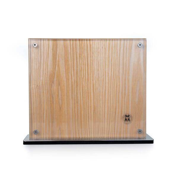 White Oak 14-Knife Capacity Borough White Oak Magnetic Knife Block