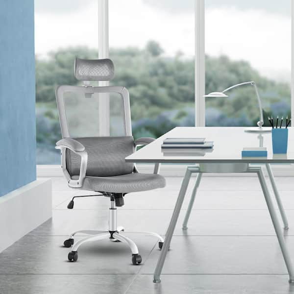 Lumbar Support Ergonomic Mesh Chair: Elite67 - Grey