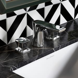 Monaco 8 in. Widespread Double-Handle Bathroom Faucet in Chrome