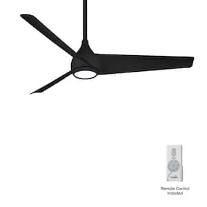 Twist 52 in. Integrated LED Indoor Coal Smart Ceiling Fan with Remote Control