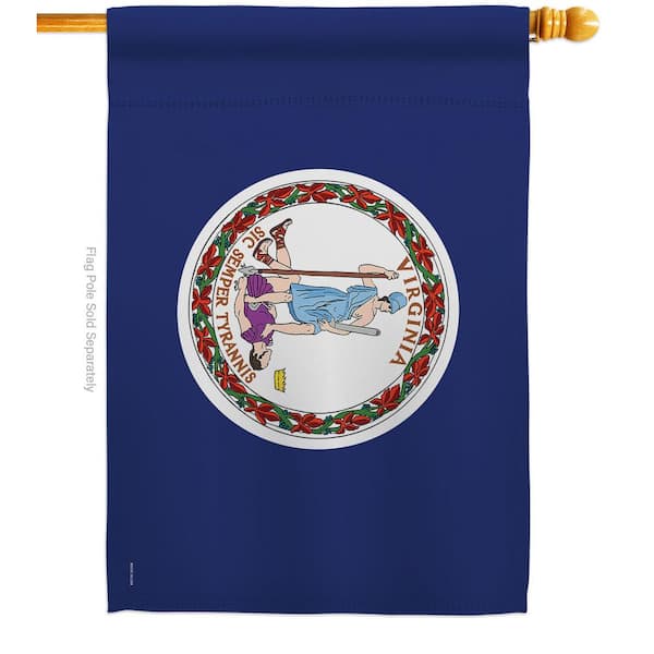 2.5 ft. x 4 ft. Polyester Virginia States 2-Sided House Flag Regional Decorative Horizontal Flags