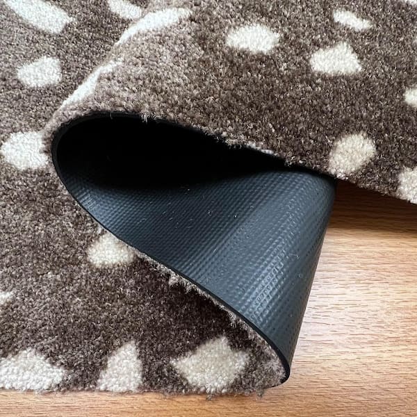 Savanna 2.29 ft x 3.92 ft Brown and Cream Animal Print Area Rug