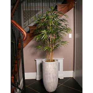 70 in. High Artificial Bamboo Tree With Fiberstone Planter