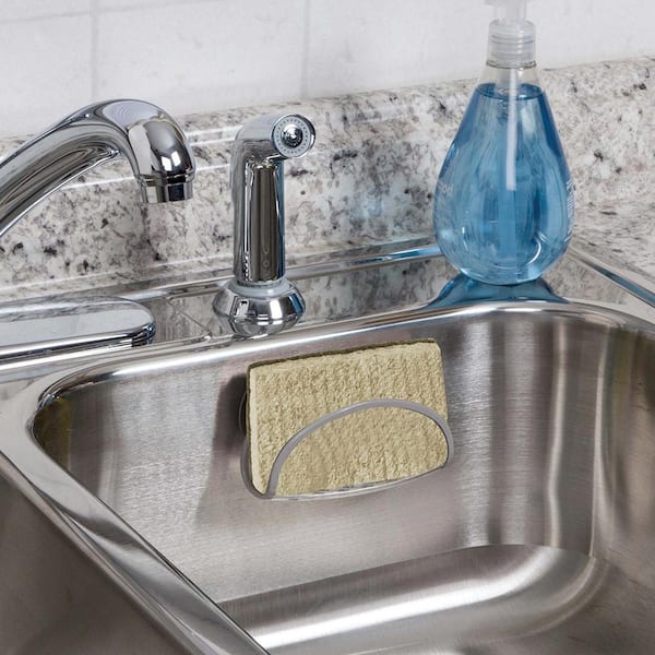 Real Solutions for Real Life Clear Sink Sponge Holder RS-SCTSPNG-CLR - The  Home Depot