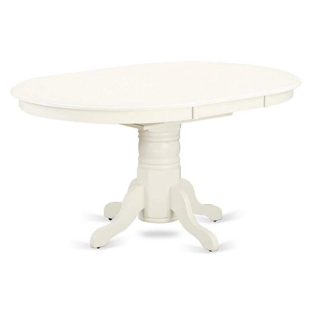 Linen White 7-Piece Wood Dining Set with High Back Chairs