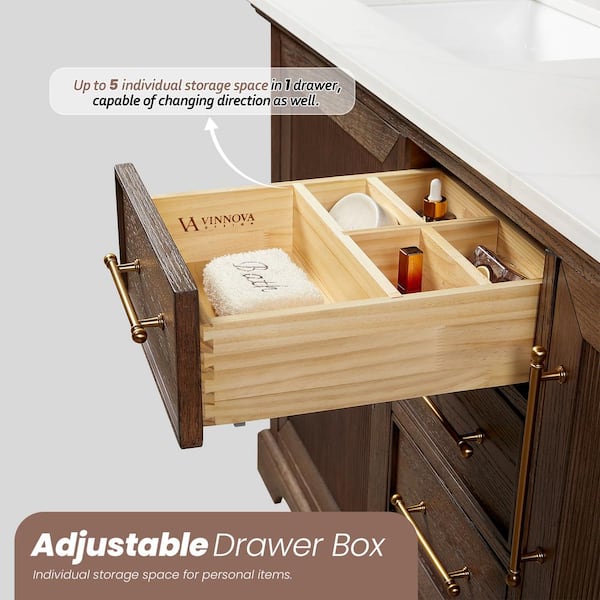 ROSWELL Tokyo 36 in. W. x 22 in. D x 33.9 in. H Single Bath Vanity