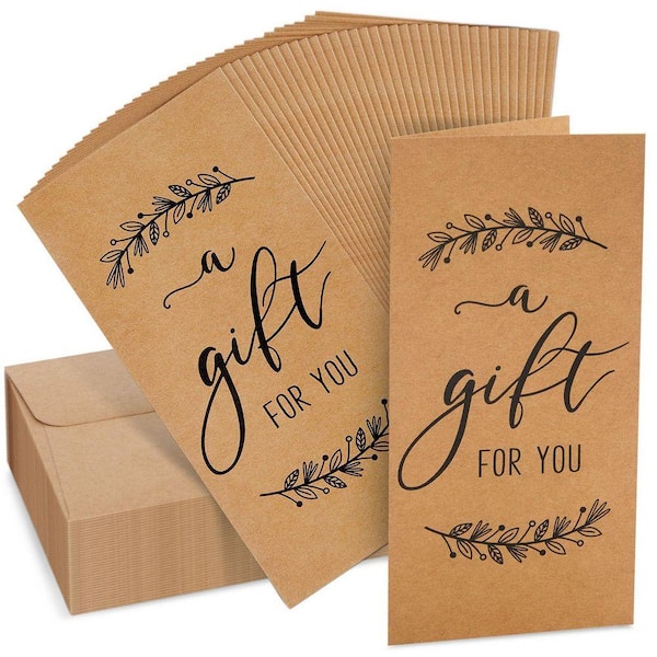 3.5 in. x 7.25 in. Gift Card Holder (36 Count) TN0346 - The Home Depot