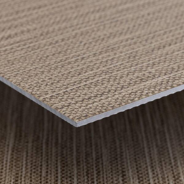 Lucida USA (Sample) FabCore Gold Knit Gold Patterned Look 28-mil Waterproof Glue Down Vinyl Tile
