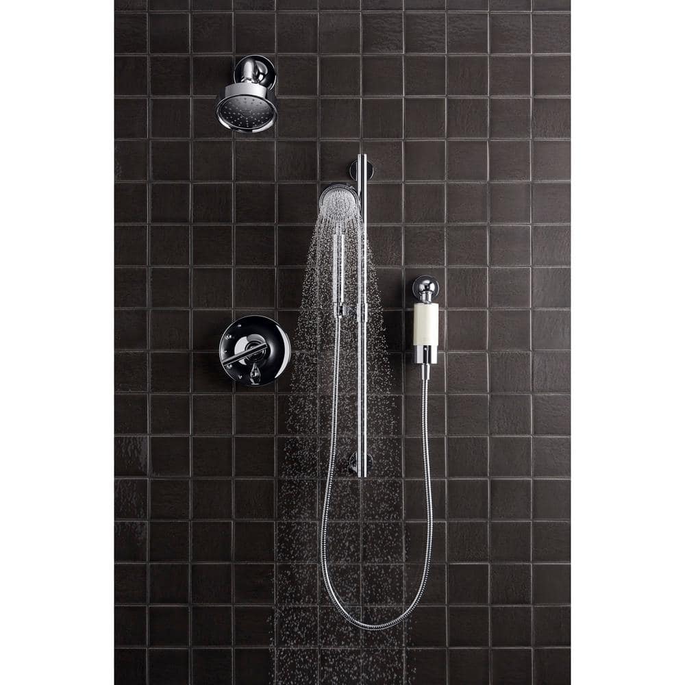 Polished Chrome and Acrylic Shower Filter System