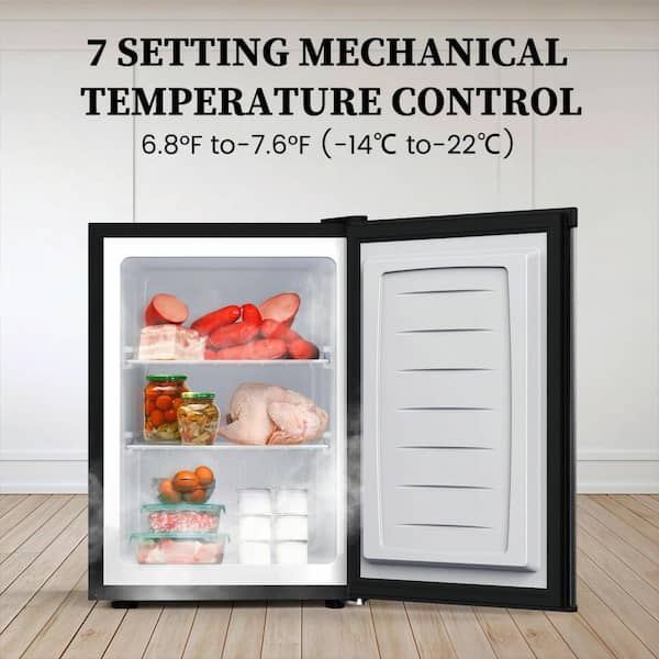 COWSAR 17.52 in W 2.1 cu. ft. Manual Defrost Chest Freezer in