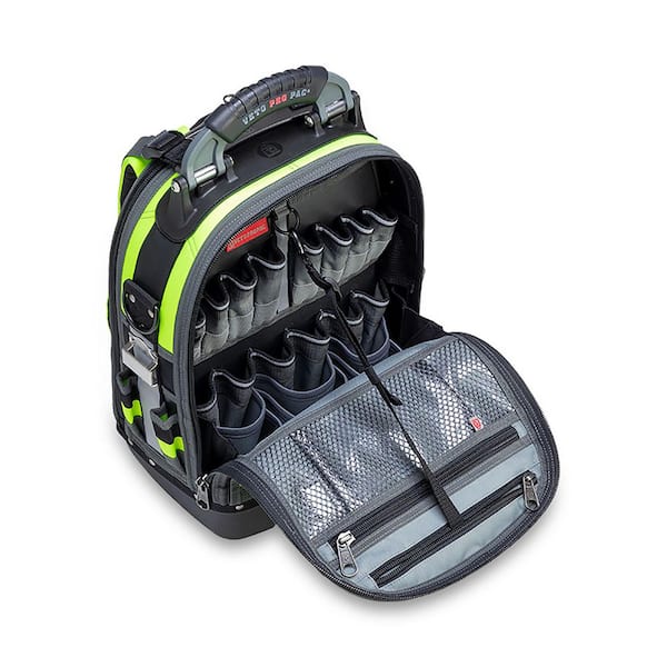 VETO PRO PAC 13 in. 39-Pocket Hi-Viz- Yellow Nylon Bag/Tote with