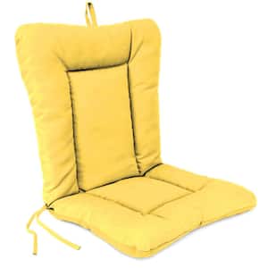 38 in. L x 21 in. W x 3.5 in. T Outdoor Wrought Iron Chair Cushion in Sunray Yellow