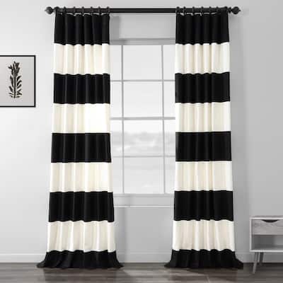 Striped 84 In Curtains Window Treatments The Home Depot Striped 84 In Curtains Window, Red And White Striped Curtains